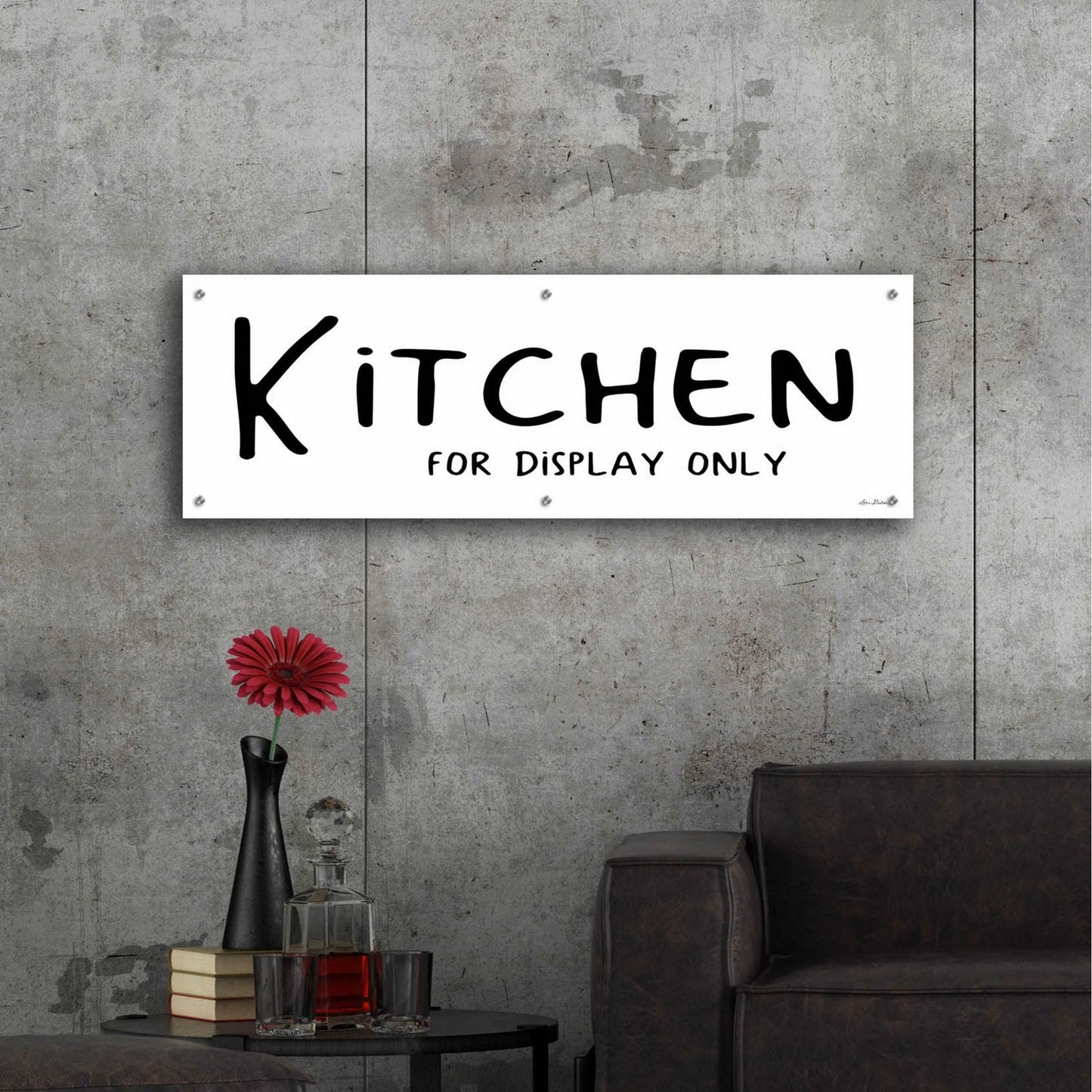 Epic Art 'Kitchen for Display Only' by Lori Deiter Acrylic Glass Wall Art,48x16