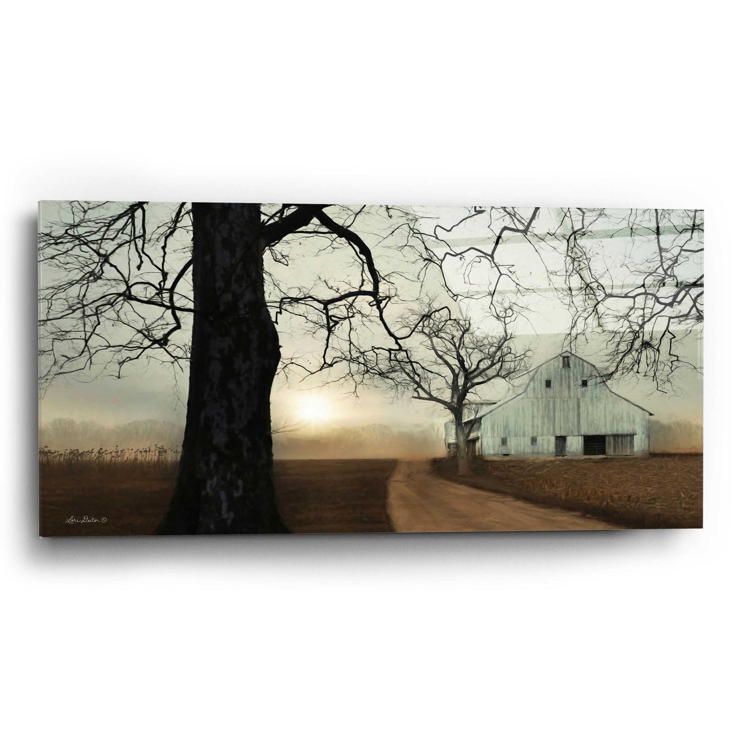 Epic Art 'Millersburg Sunrise' by Lori Deiter Acrylic Glass Wall Art,24x12