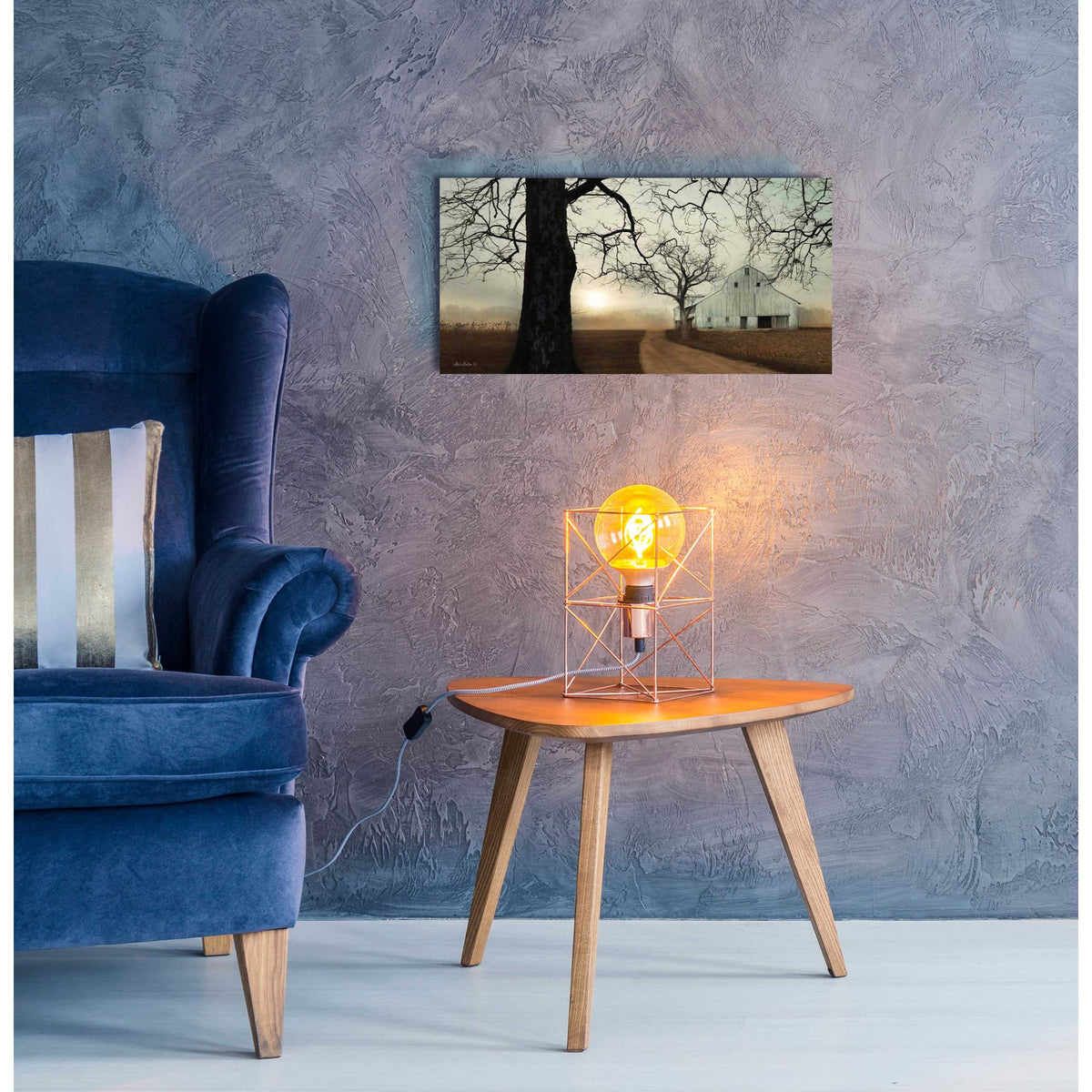 Epic Art 'Millersburg Sunrise' by Lori Deiter Acrylic Glass Wall Art,24x12