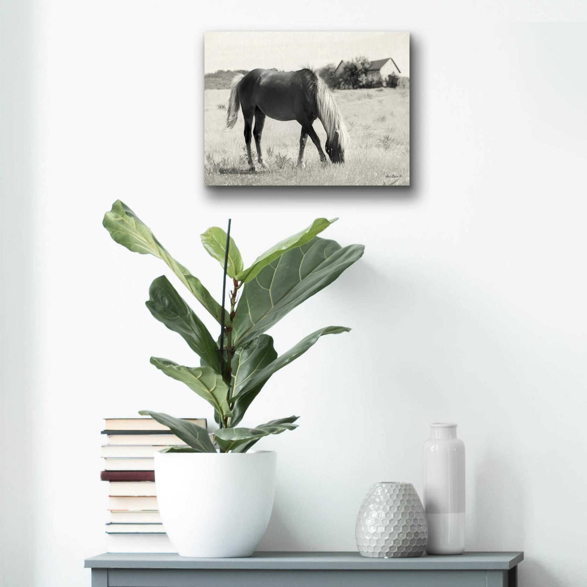 Epic Art 'Summer Grazing' by Lori Deiter Acrylic Glass Wall Art,16x12