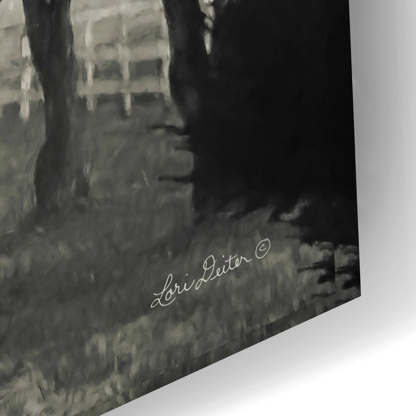 Epic Art 'Foggy Lane' by Lori Deiter Acrylic Glass Wall Art,24x16