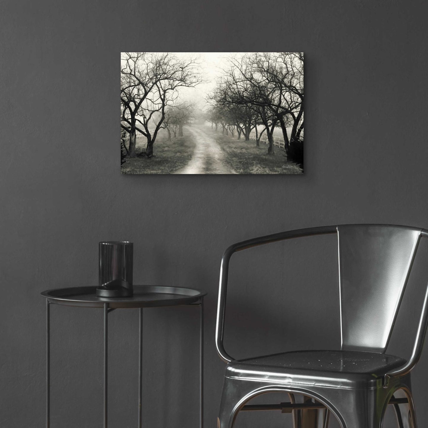 Epic Art 'Foggy Lane' by Lori Deiter Acrylic Glass Wall Art,24x16