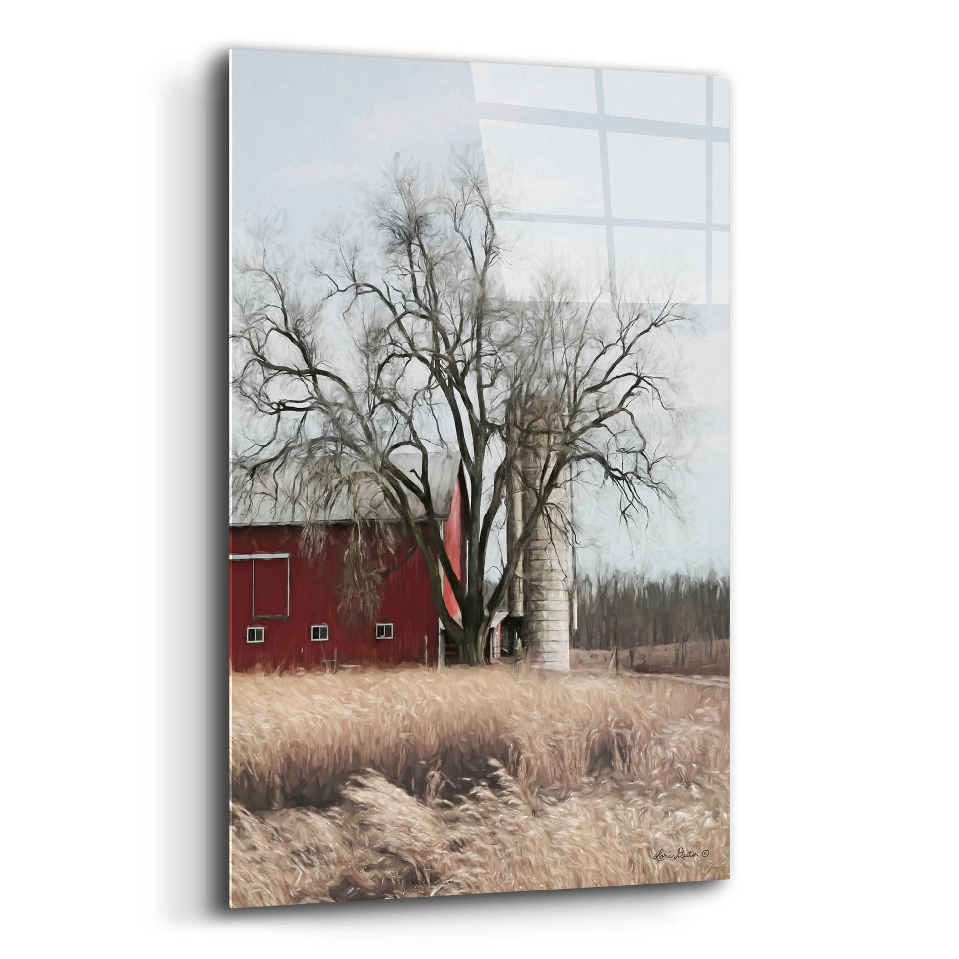 Epic Art 'Painted Silo' by Lori Deiter Acrylic Glass Wall Art,12x16