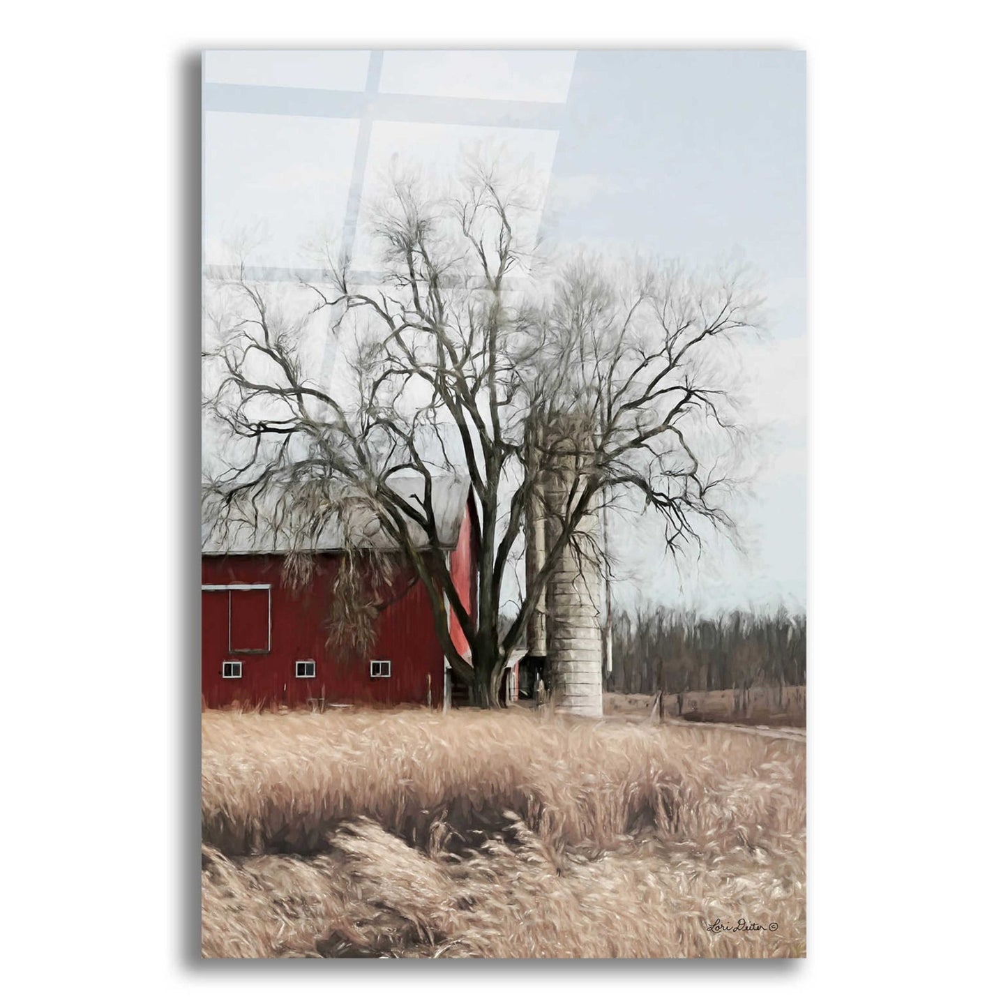 Epic Art 'Painted Silo' by Lori Deiter Acrylic Glass Wall Art