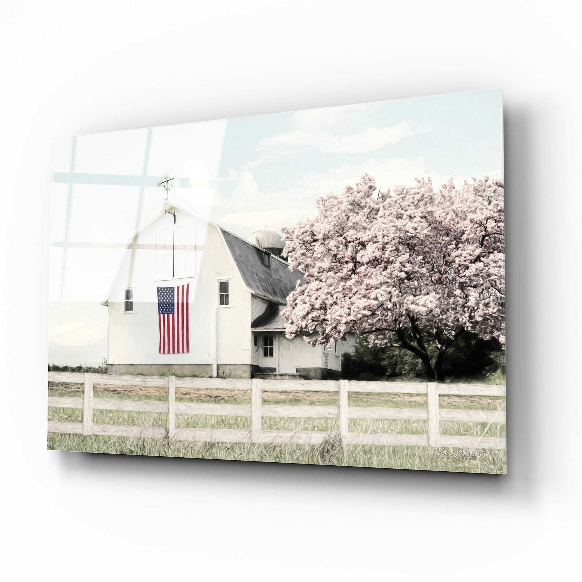 Epic Art 'Brownsville Patriot' by Lori Deiter Acrylic Glass Wall Art,16x12