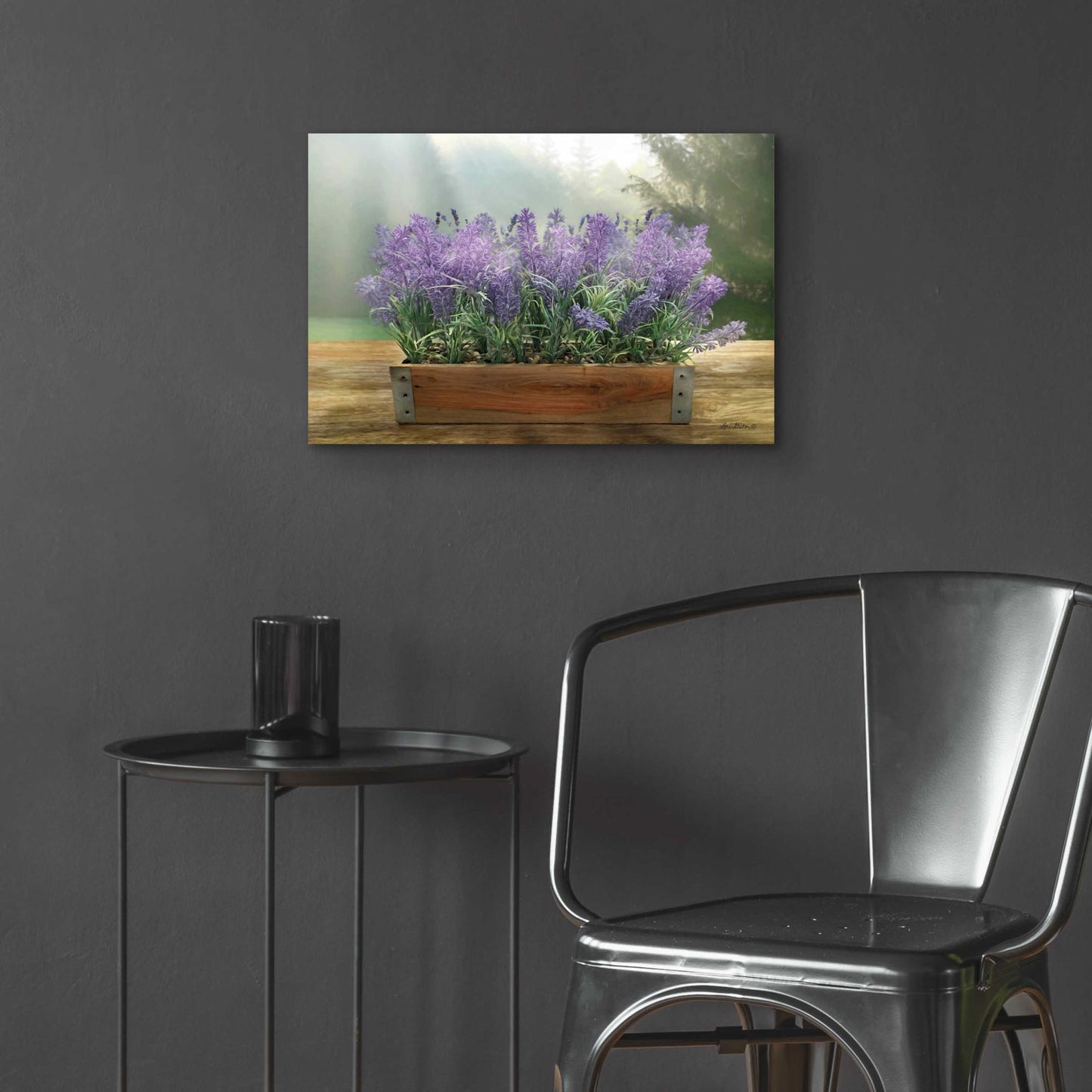 Epic Art 'Lavender Planter' by Lori Deiter Acrylic Glass Wall Art,24x16