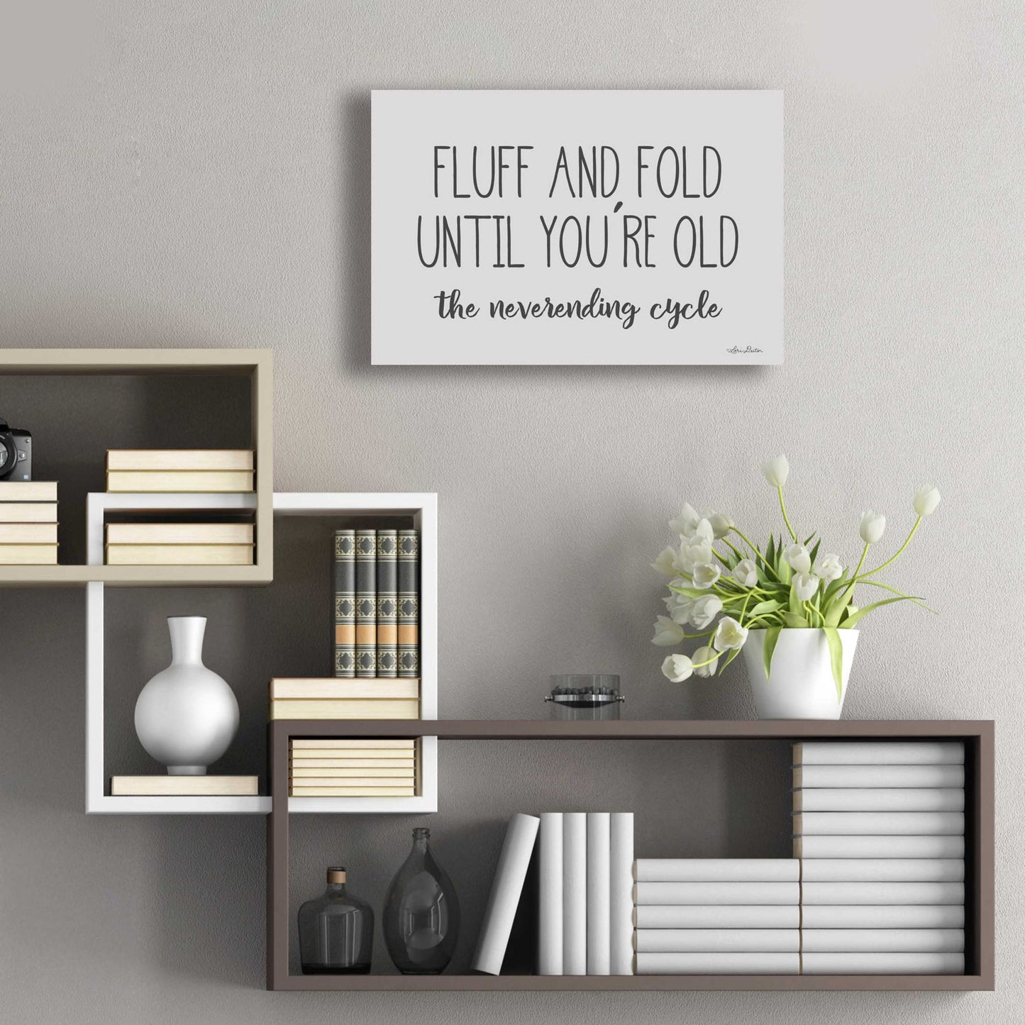 Epic Art 'Fluff and Fold' by Lori Deiter Acrylic Glass Wall Art,24x16