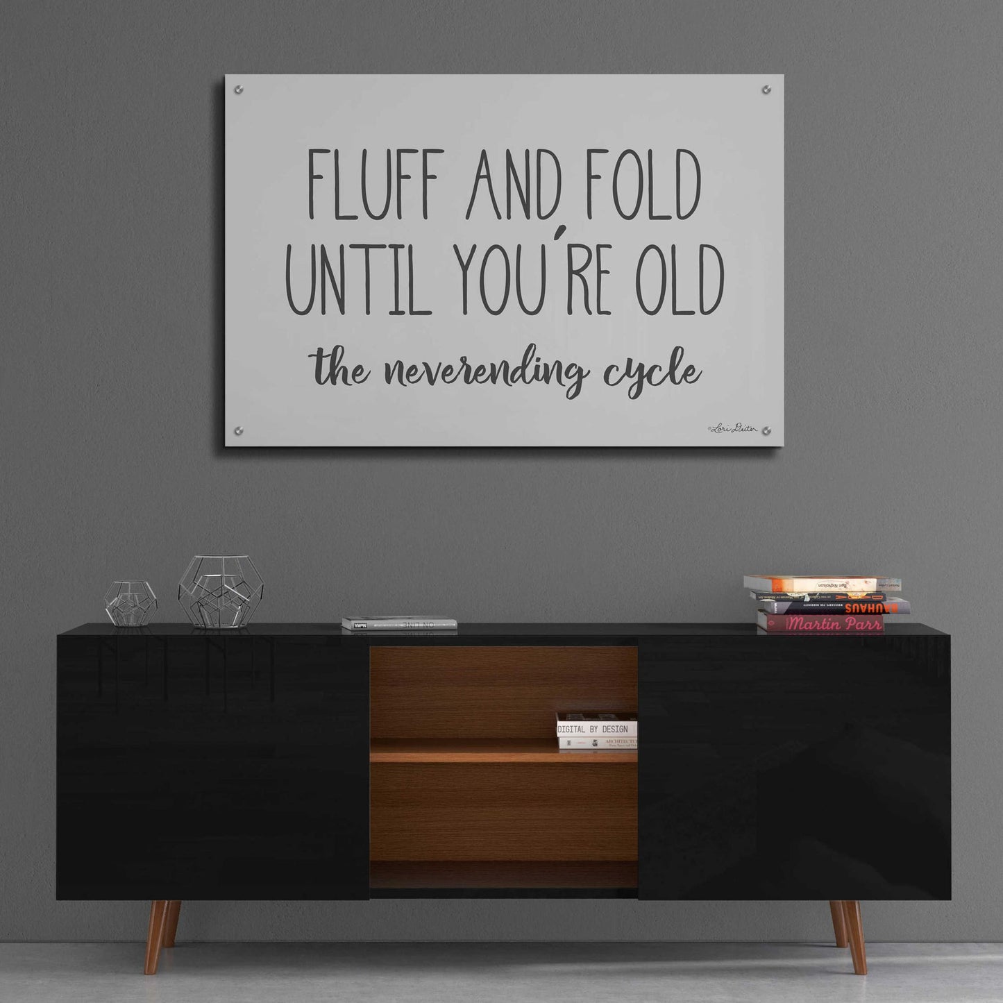 Epic Art 'Fluff and Fold' by Lori Deiter Acrylic Glass Wall Art,36x24