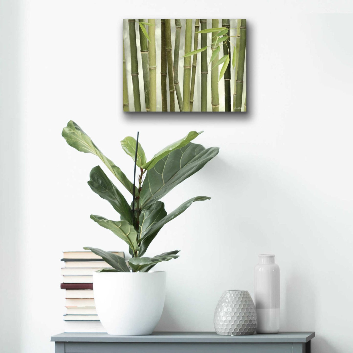 Epic Art 'Backlit Bamboo I' by Lori Deiter Acrylic Glass Wall Art,16x12