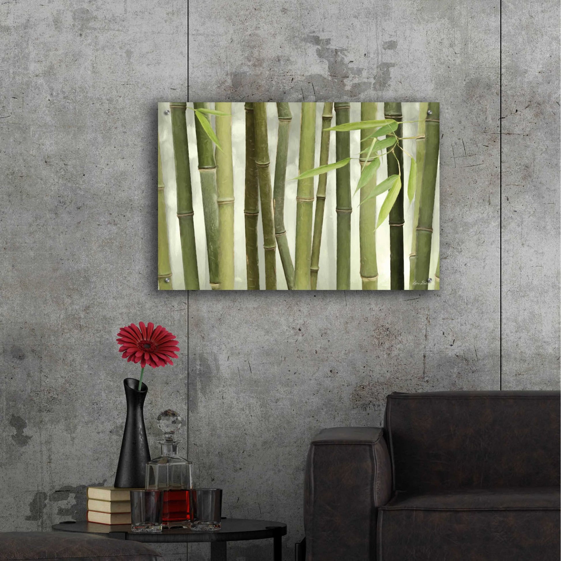 Epic Art 'Backlit Bamboo I' by Lori Deiter Acrylic Glass Wall Art,36x24