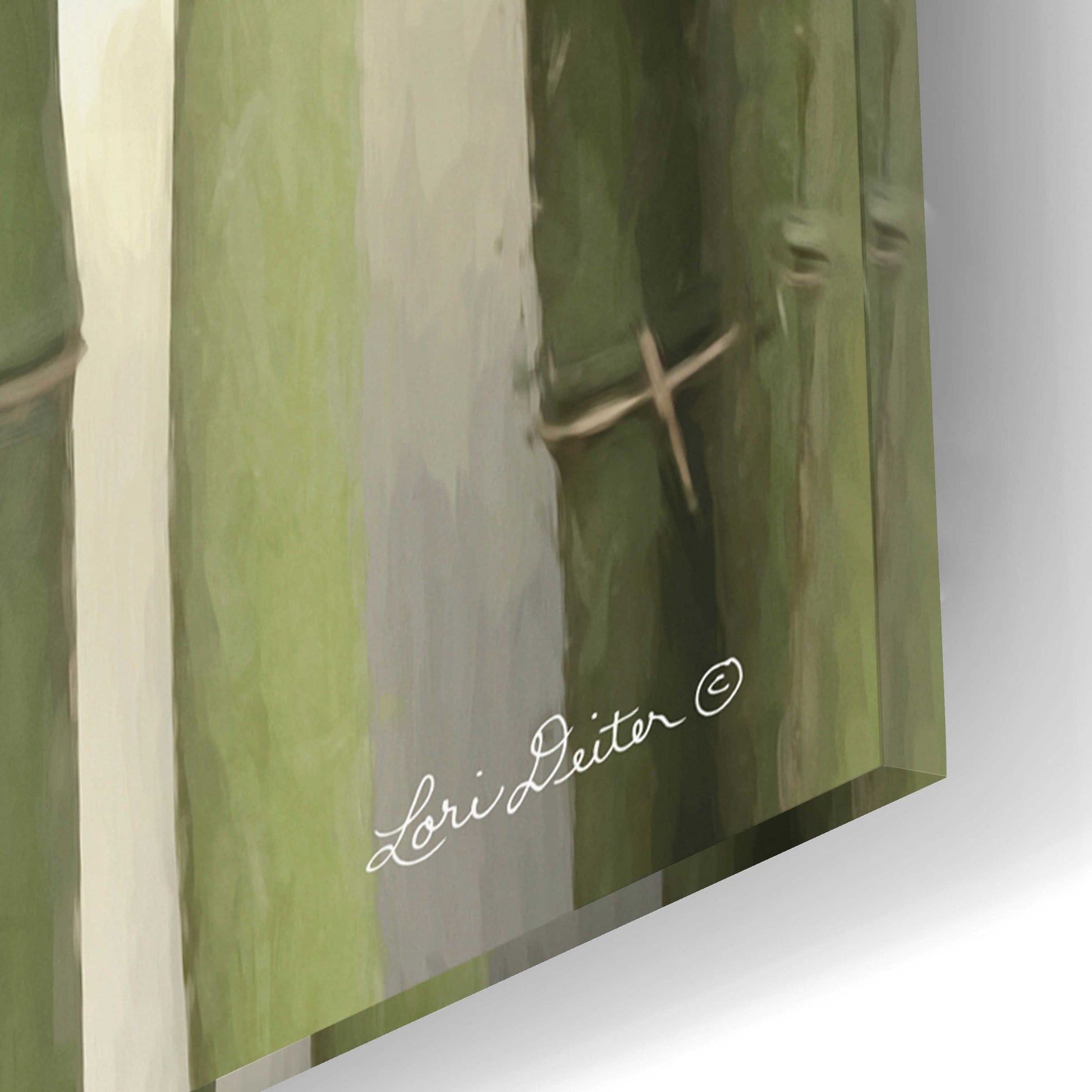 Epic Art 'Backlit Bamboo II' by Lori Deiter Acrylic Glass Wall Art,12x16