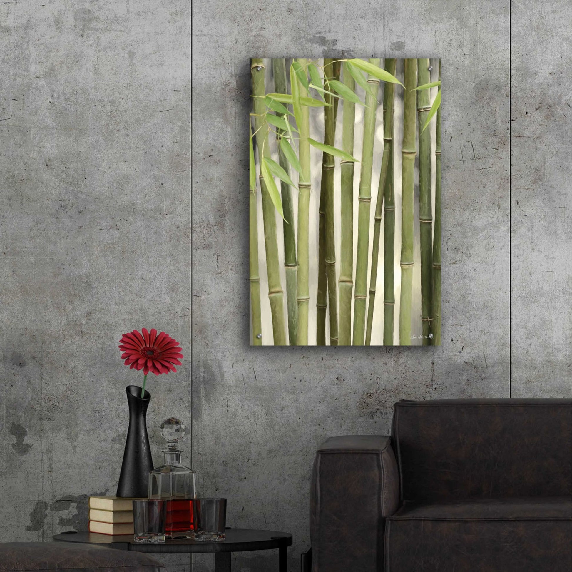 Epic Art 'Backlit Bamboo II' by Lori Deiter Acrylic Glass Wall Art,24x36