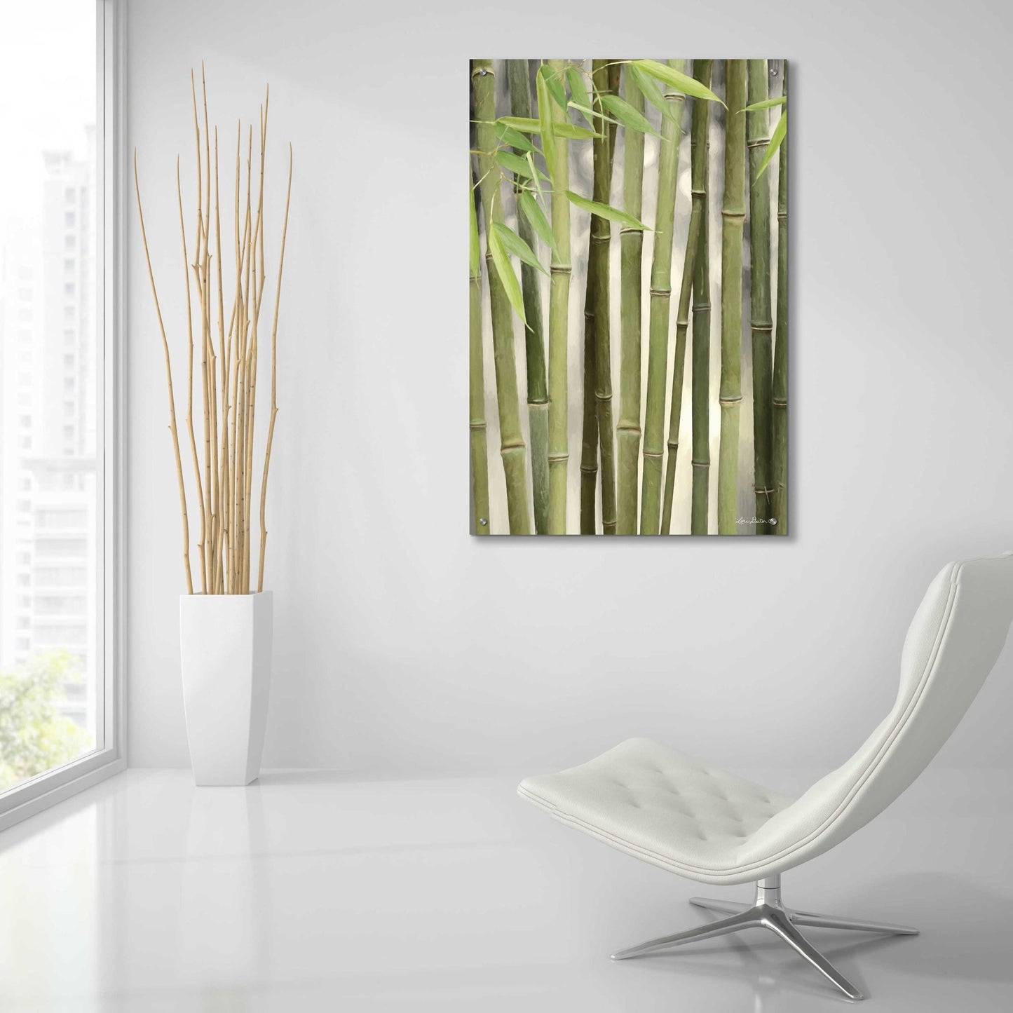 Epic Art 'Backlit Bamboo II' by Lori Deiter Acrylic Glass Wall Art,24x36