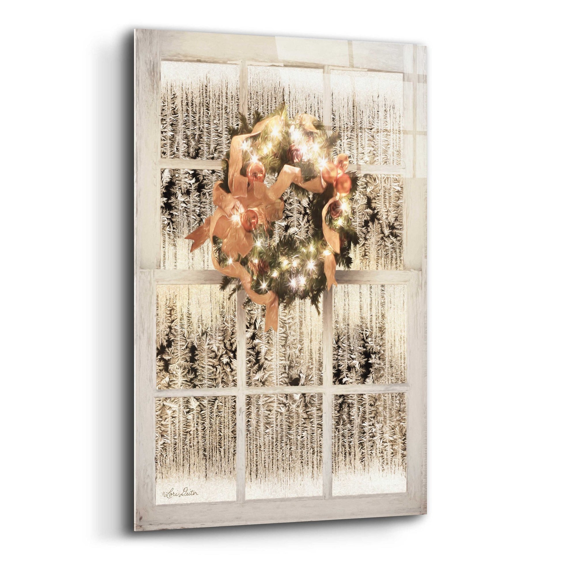 Epic Art 'Frosted Pane Window View' by Lori Deiter Acrylic Glass Wall Art,12x16