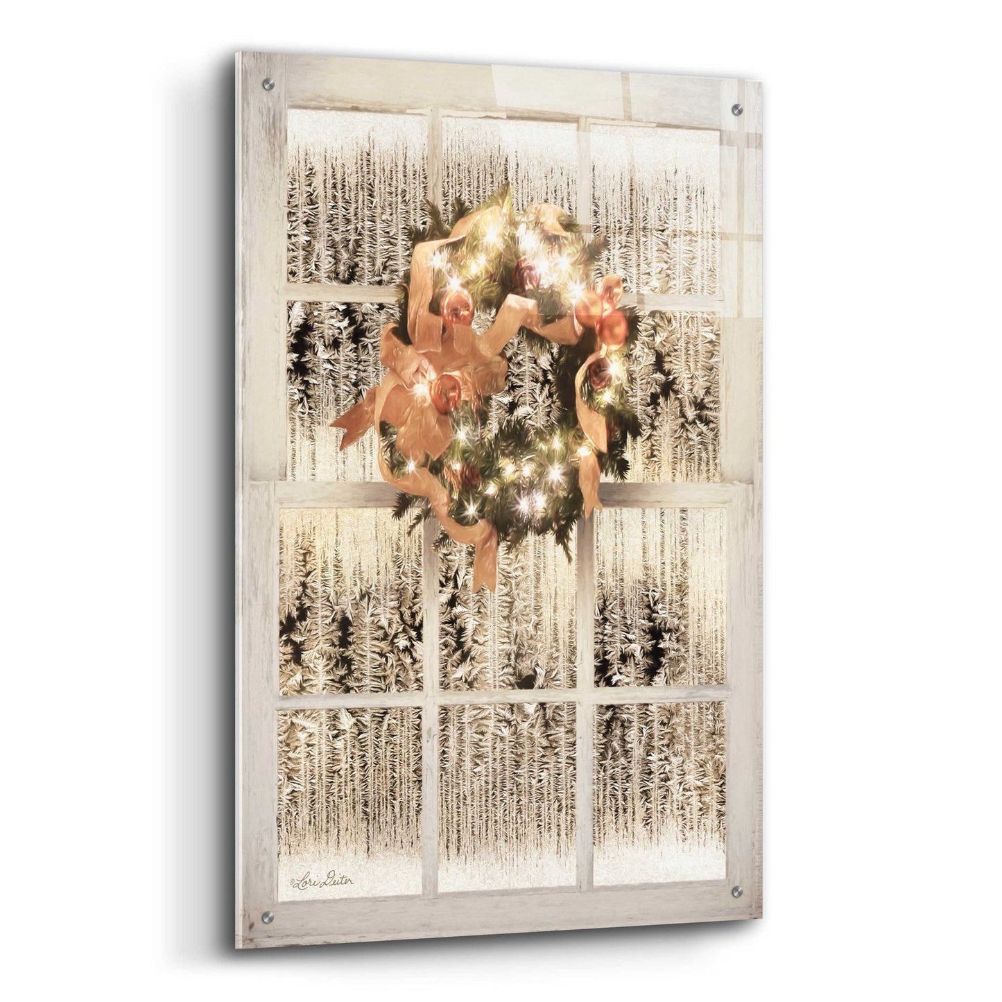 Epic Art 'Frosted Pane Window View' by Lori Deiter Acrylic Glass Wall Art,24x36