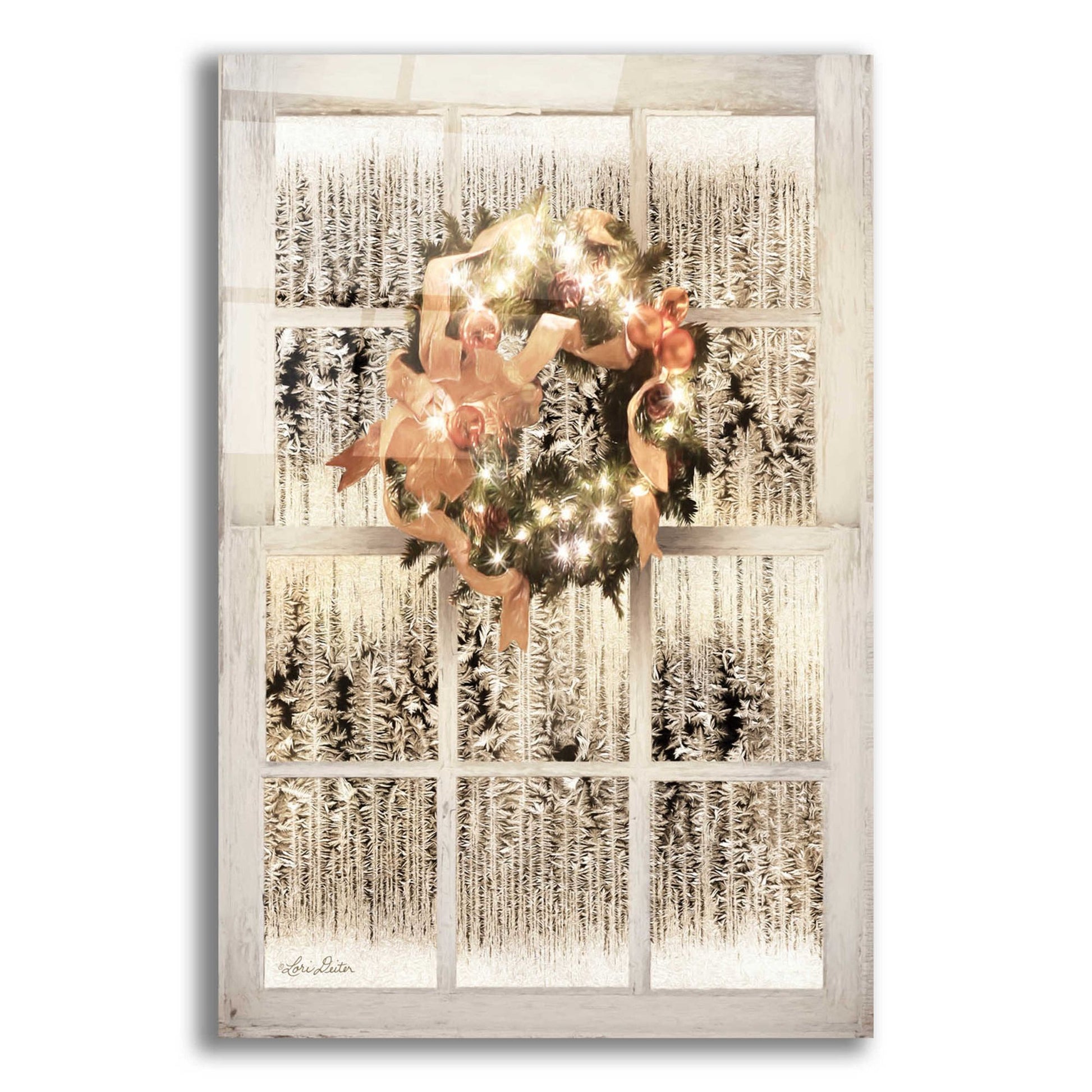 Epic Art 'Frosted Pane Window View' by Lori Deiter Acrylic Glass Wall Art