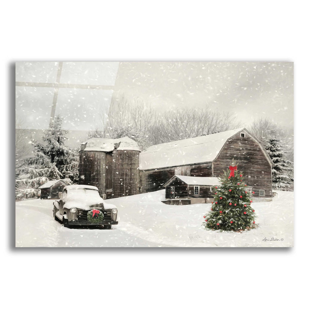Epic Art 'Farmhouse Christmas' by Lori Deiter Acrylic Glass Wall Art
