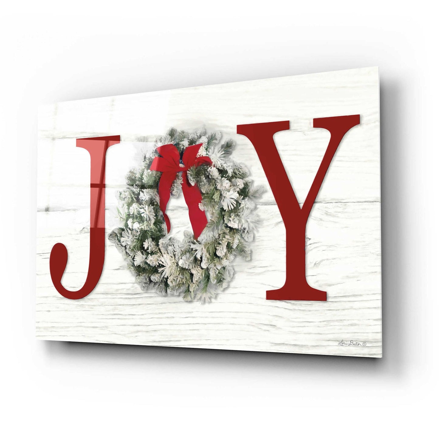 Epic Art 'Christmas Joy' by Lori Deiter Acrylic Glass Wall Art,24x16