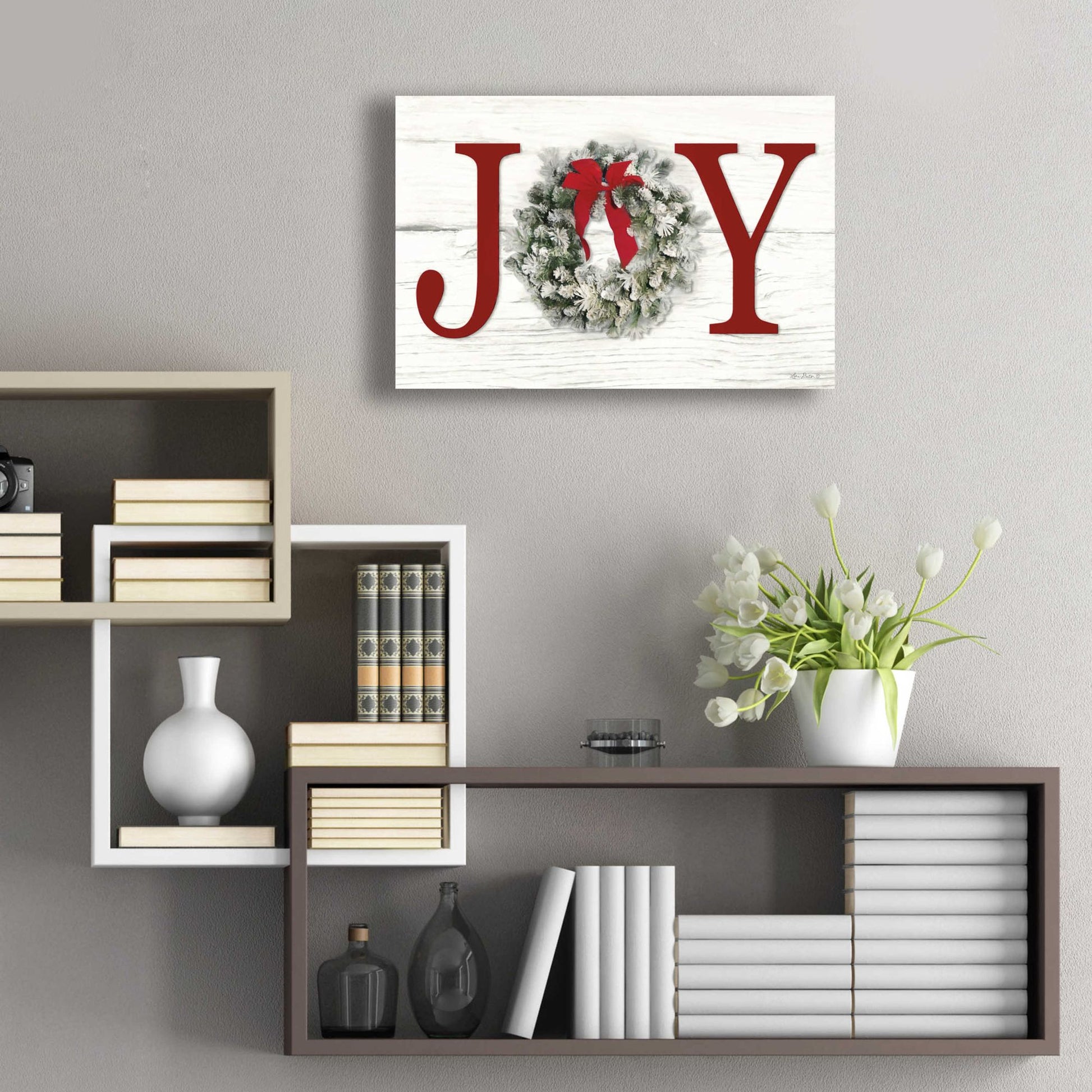 Epic Art 'Christmas Joy' by Lori Deiter Acrylic Glass Wall Art,24x16