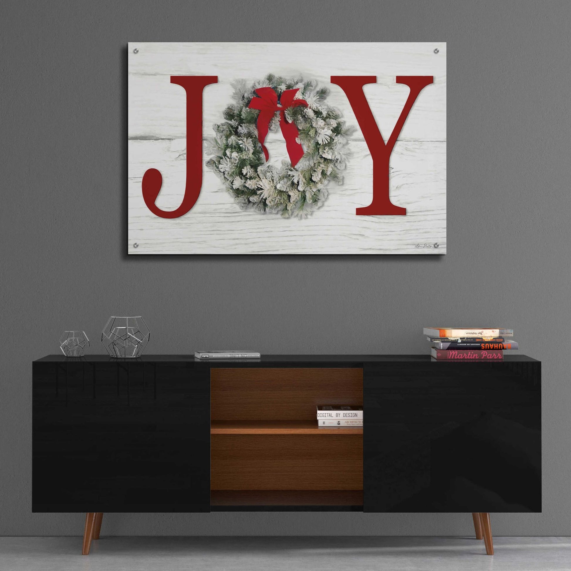 Epic Art 'Christmas Joy' by Lori Deiter Acrylic Glass Wall Art,36x24