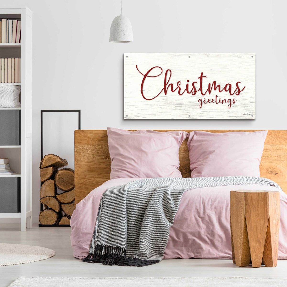 Epic Art 'Christmas Greetings' by Lori Deiter Acrylic Glass Wall Art,48x24