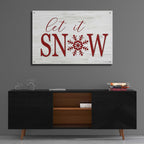 Epic Art 'Let It Snow 2' by Lori Deiter Acrylic Glass Wall Art,36x24