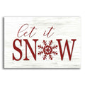 Epic Art 'Let It Snow 2' by Lori Deiter Acrylic Glass Wall Art