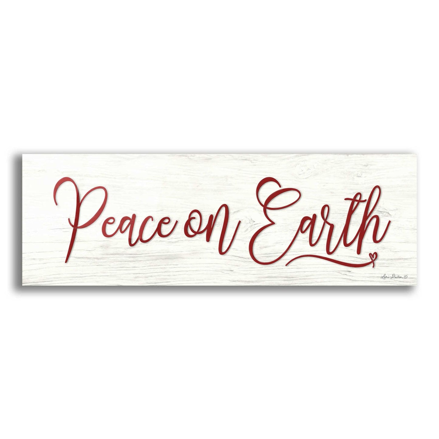 Epic Art 'Peace on Earth' by Lori Deiter Acrylic Glass Wall Art,3:1