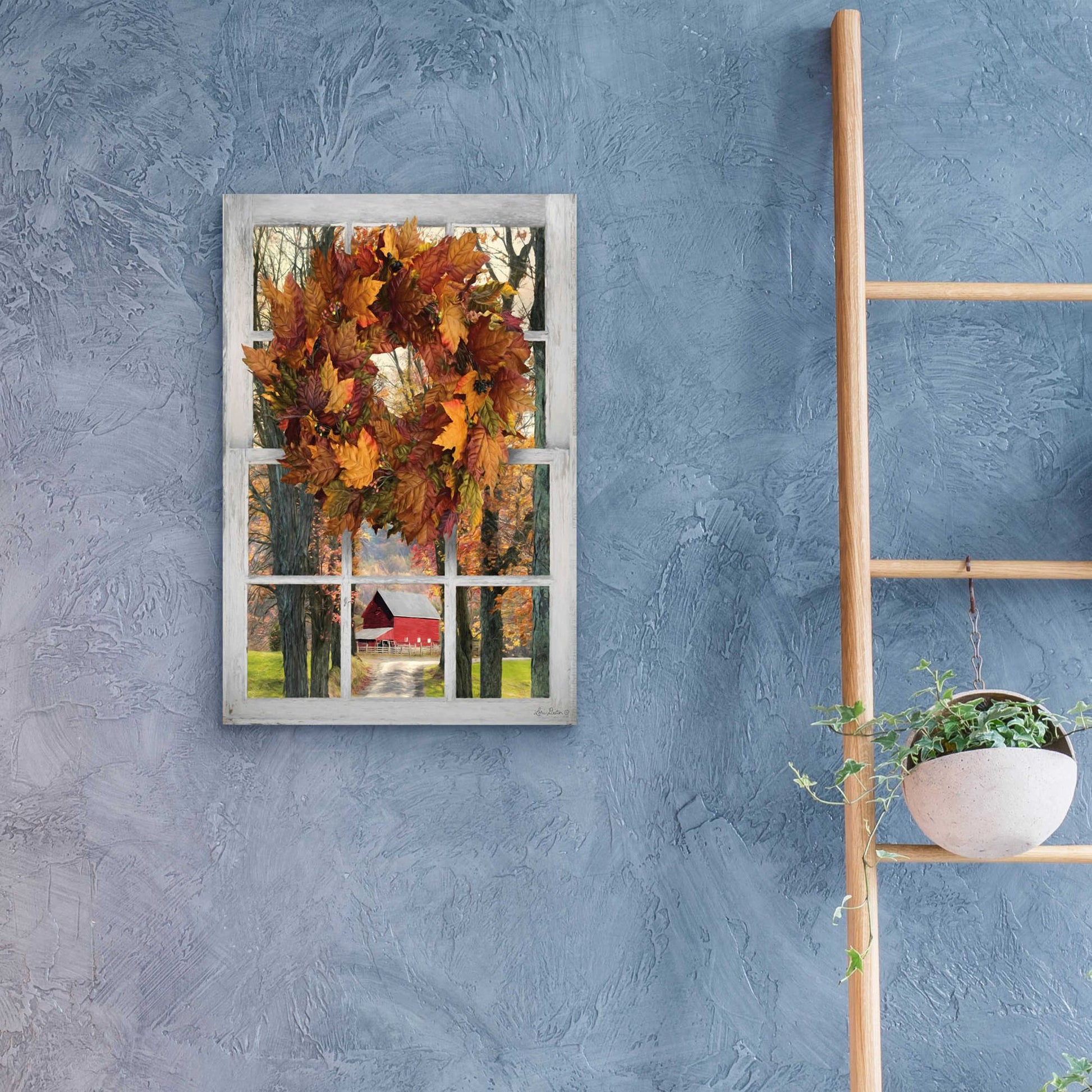 Epic Art 'Fall Window View II' by Lori Deiter Acrylic Glass Wall Art,16x24