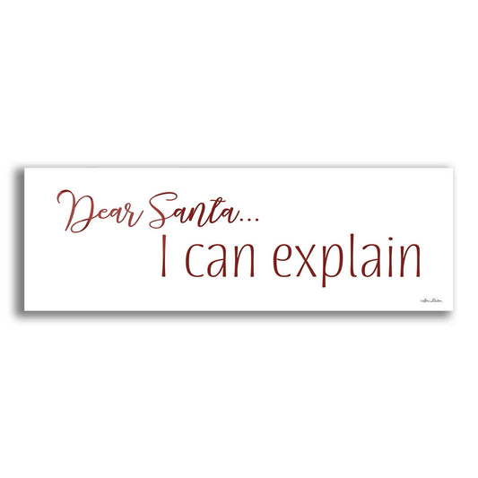 Epic Art 'Dear Santa - I Can Explain' by Lori Deiter Acrylic Glass Wall Art,2:1