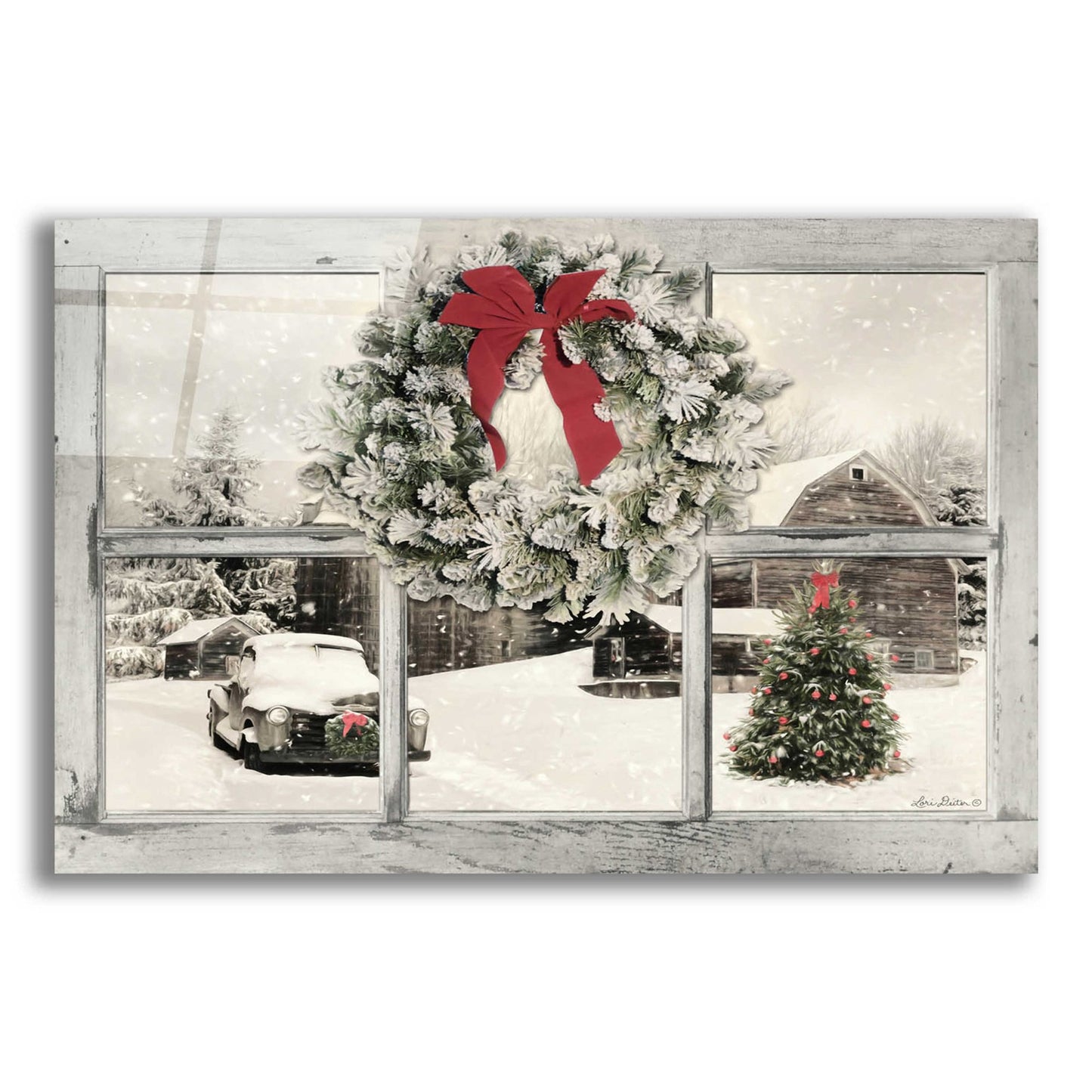 Epic Art 'It's Cold Outside' by Lori Deiter Acrylic Glass Wall Art,24x16