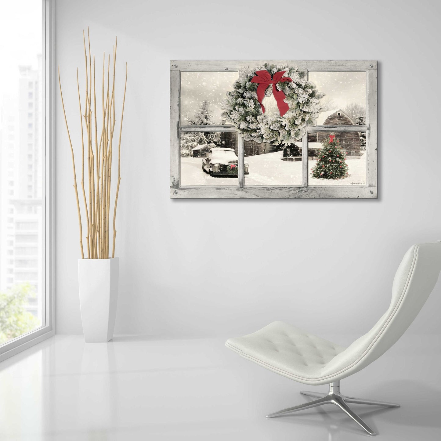 Epic Art 'It's Cold Outside' by Lori Deiter Acrylic Glass Wall Art,36x24