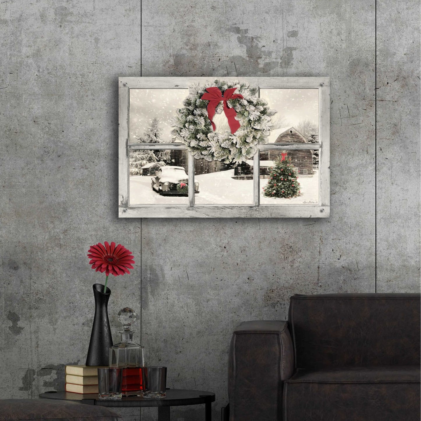 Epic Art 'It's Cold Outside' by Lori Deiter Acrylic Glass Wall Art,36x24