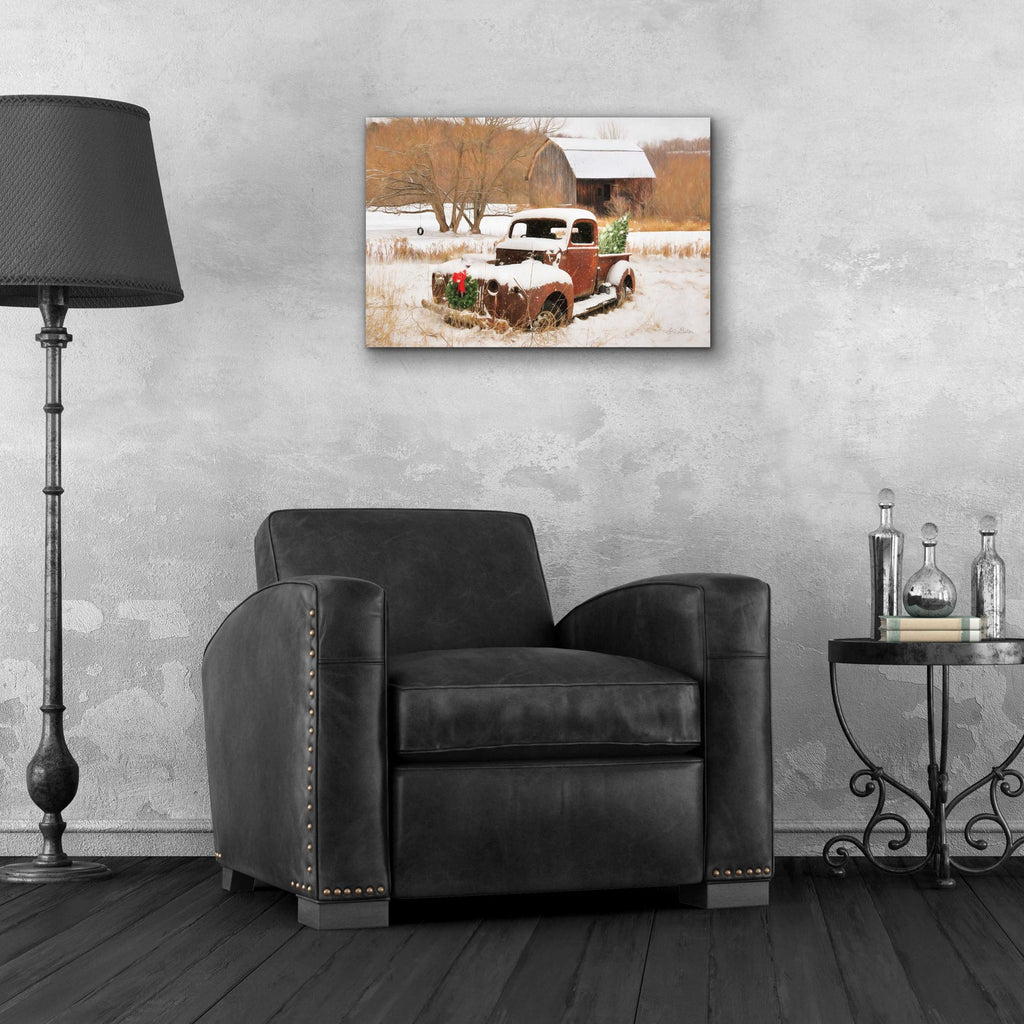 Epic Art 'Christmas Lawn Ornament' by Lori Deiter Acrylic Glass Wall Art,24x16