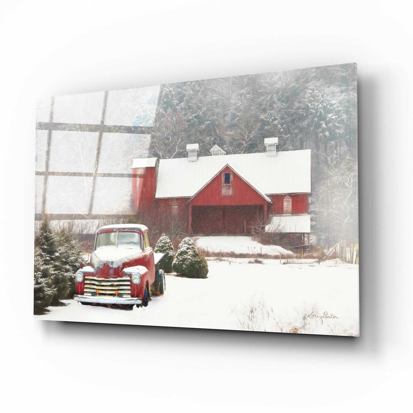 Epic Art 'Chevy Country' by Lori Deiter Acrylic Glass Wall Art,16x12