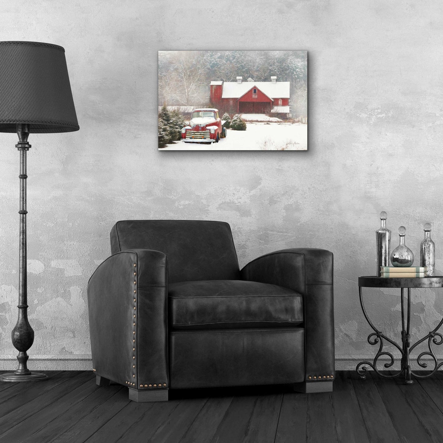 Epic Art 'Chevy Country' by Lori Deiter Acrylic Glass Wall Art,24x16