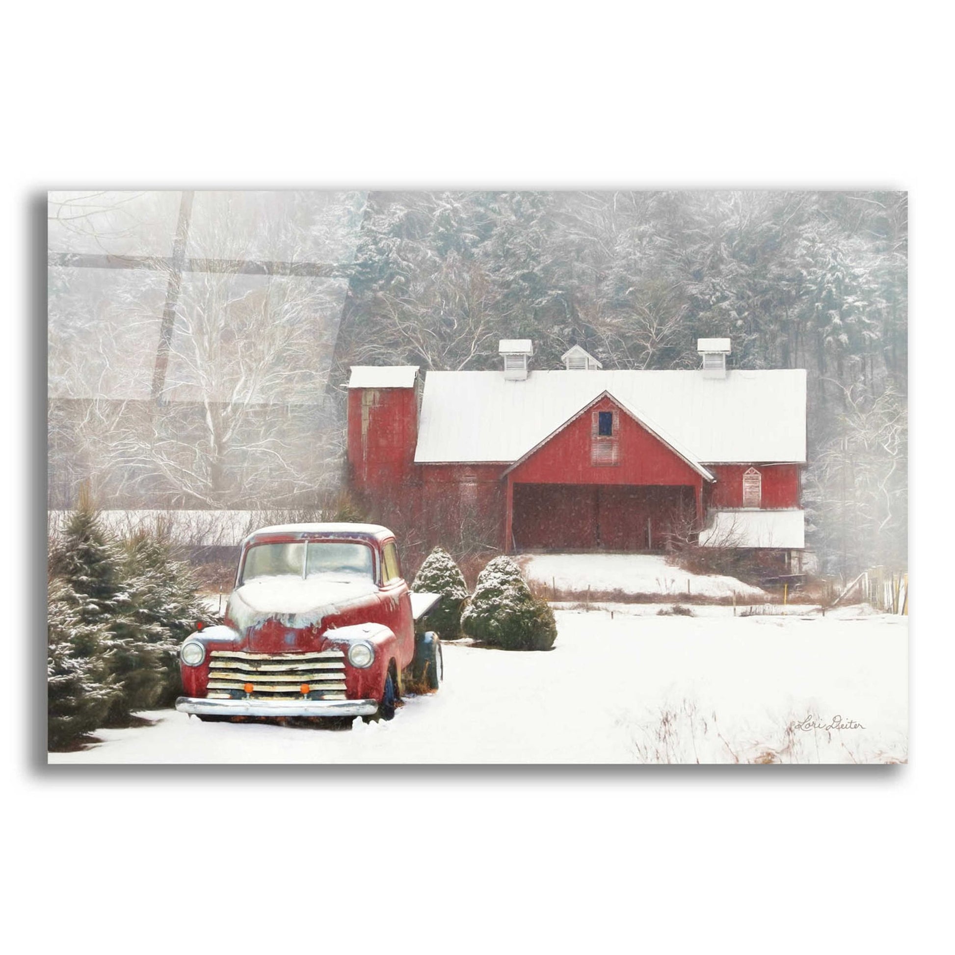 Epic Art 'Chevy Country' by Lori Deiter Acrylic Glass Wall Art,24x16