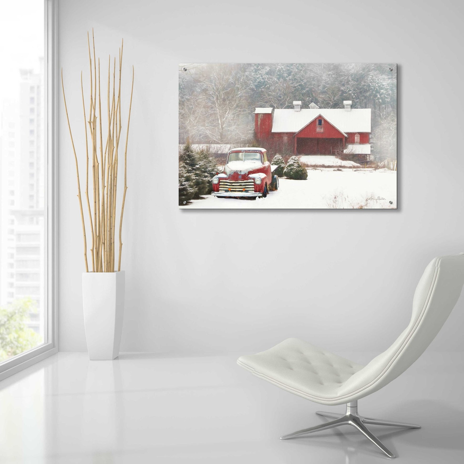 Epic Art 'Chevy Country' by Lori Deiter Acrylic Glass Wall Art,36x24