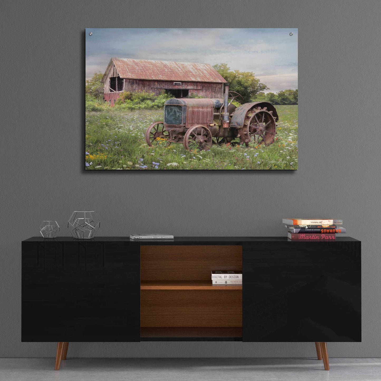 Epic Art 'Clayton Tractor' by Lori Deiter Acrylic Glass Wall Art,36x24