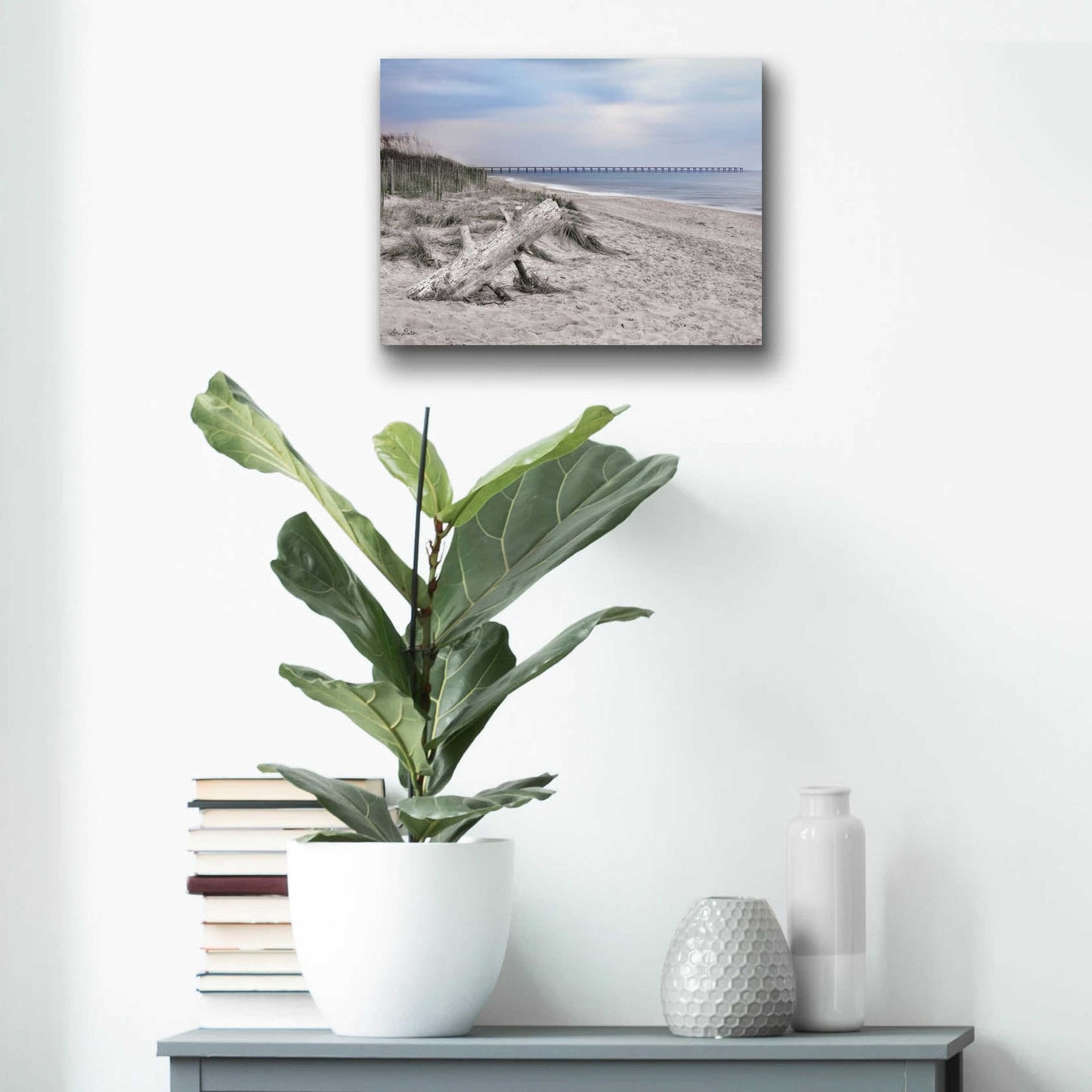 Epic Art 'Outer Banks Beach' by Lori Deiter Acrylic Glass Wall Art,16x12