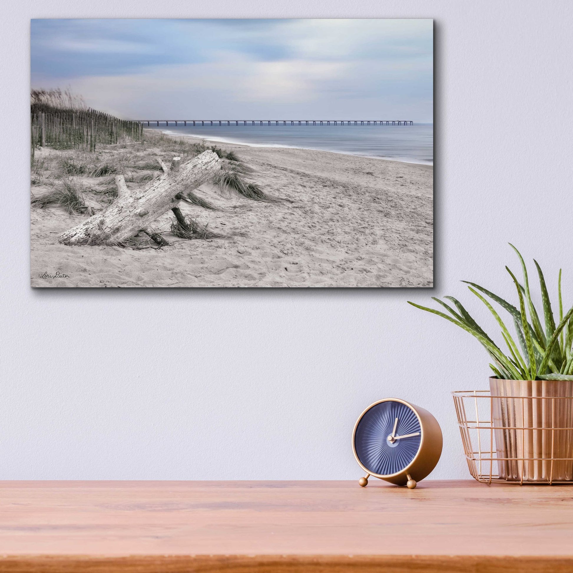 Epic Art 'Outer Banks Beach' by Lori Deiter Acrylic Glass Wall Art,16x12