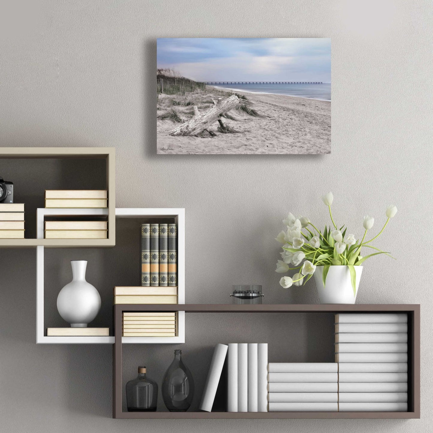 Epic Art 'Outer Banks Beach' by Lori Deiter Acrylic Glass Wall Art,24x16