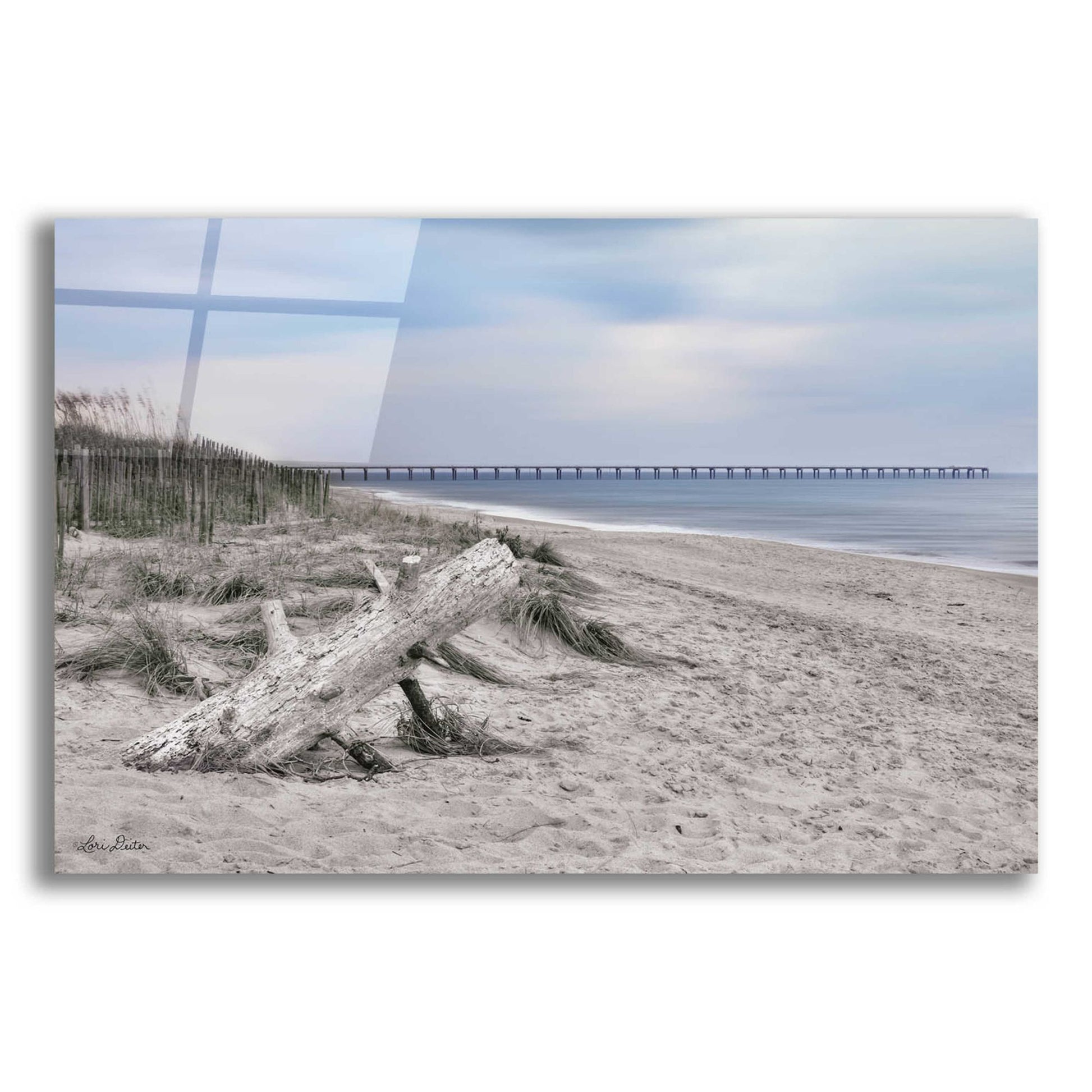 Epic Art 'Outer Banks Beach' by Lori Deiter Acrylic Glass Wall Art,24x16