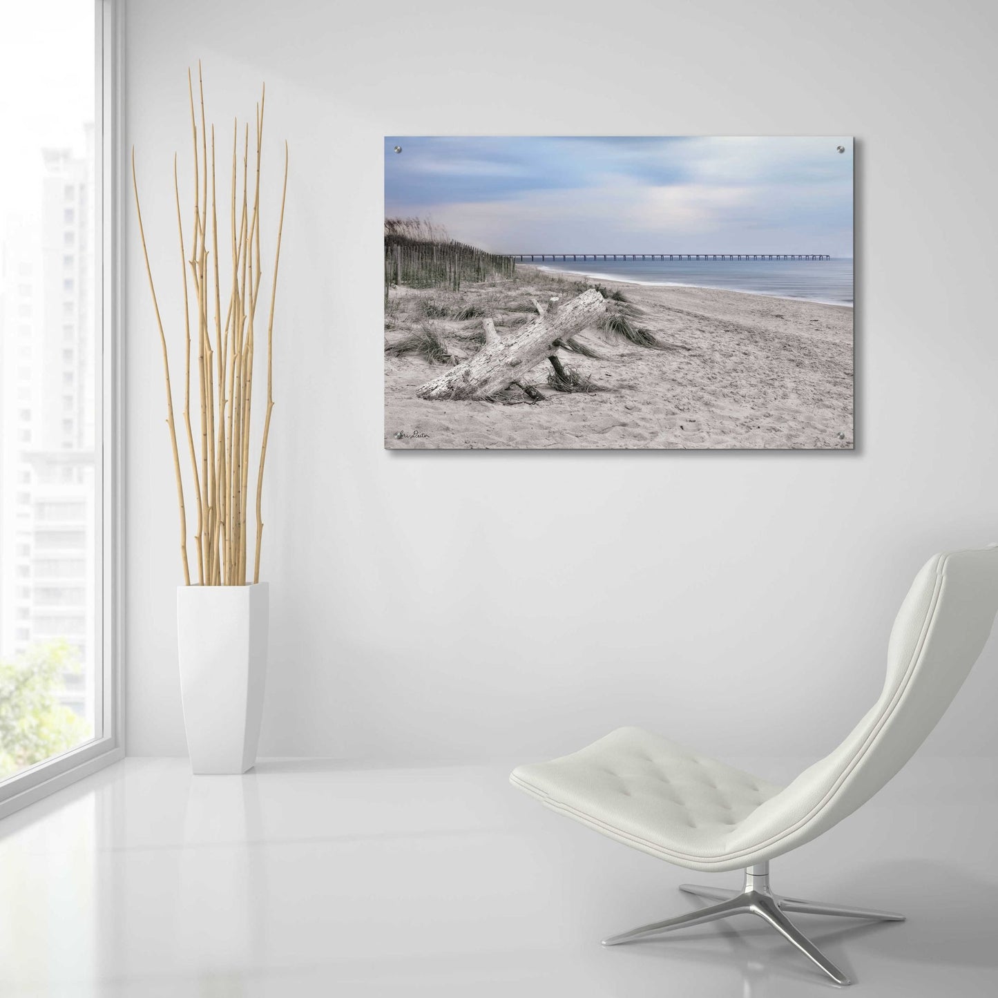 Epic Art 'Outer Banks Beach' by Lori Deiter Acrylic Glass Wall Art,36x24