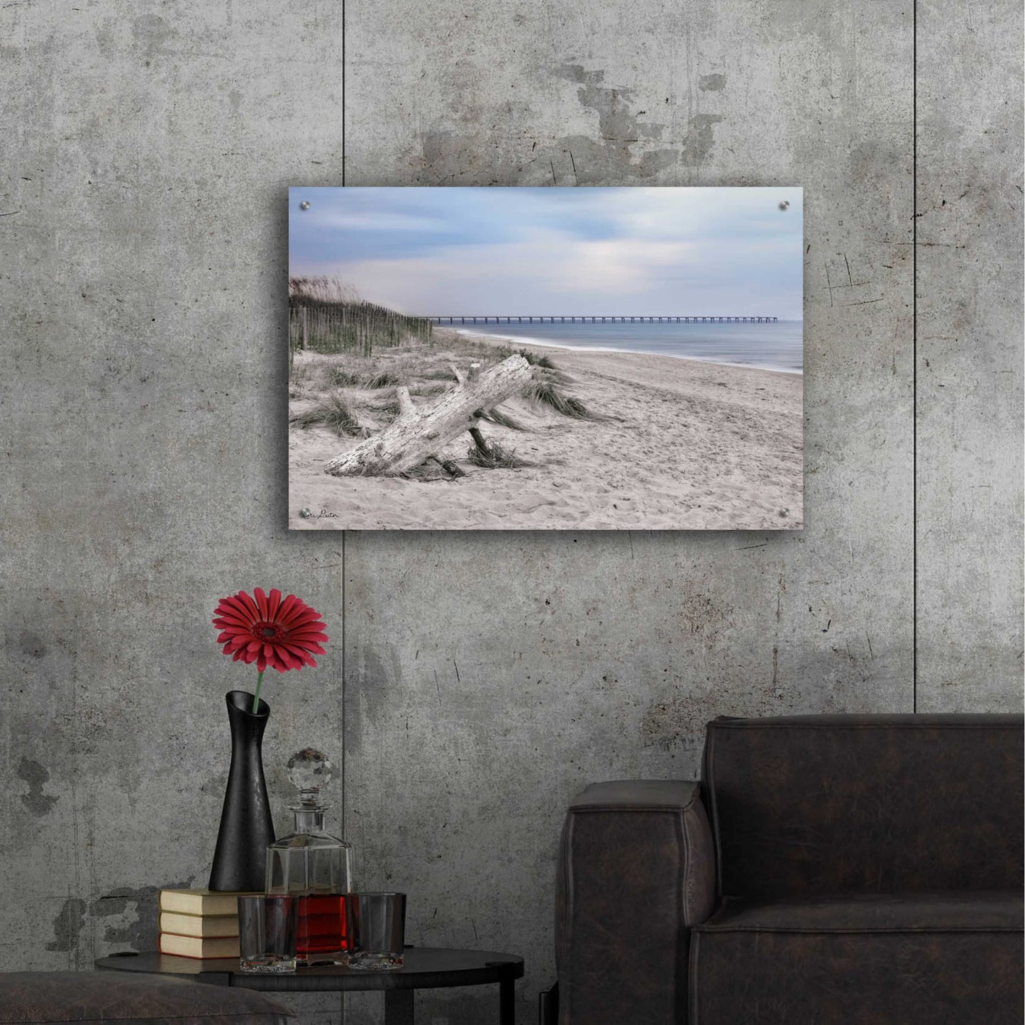 Epic Art 'Outer Banks Beach' by Lori Deiter Acrylic Glass Wall Art,36x24