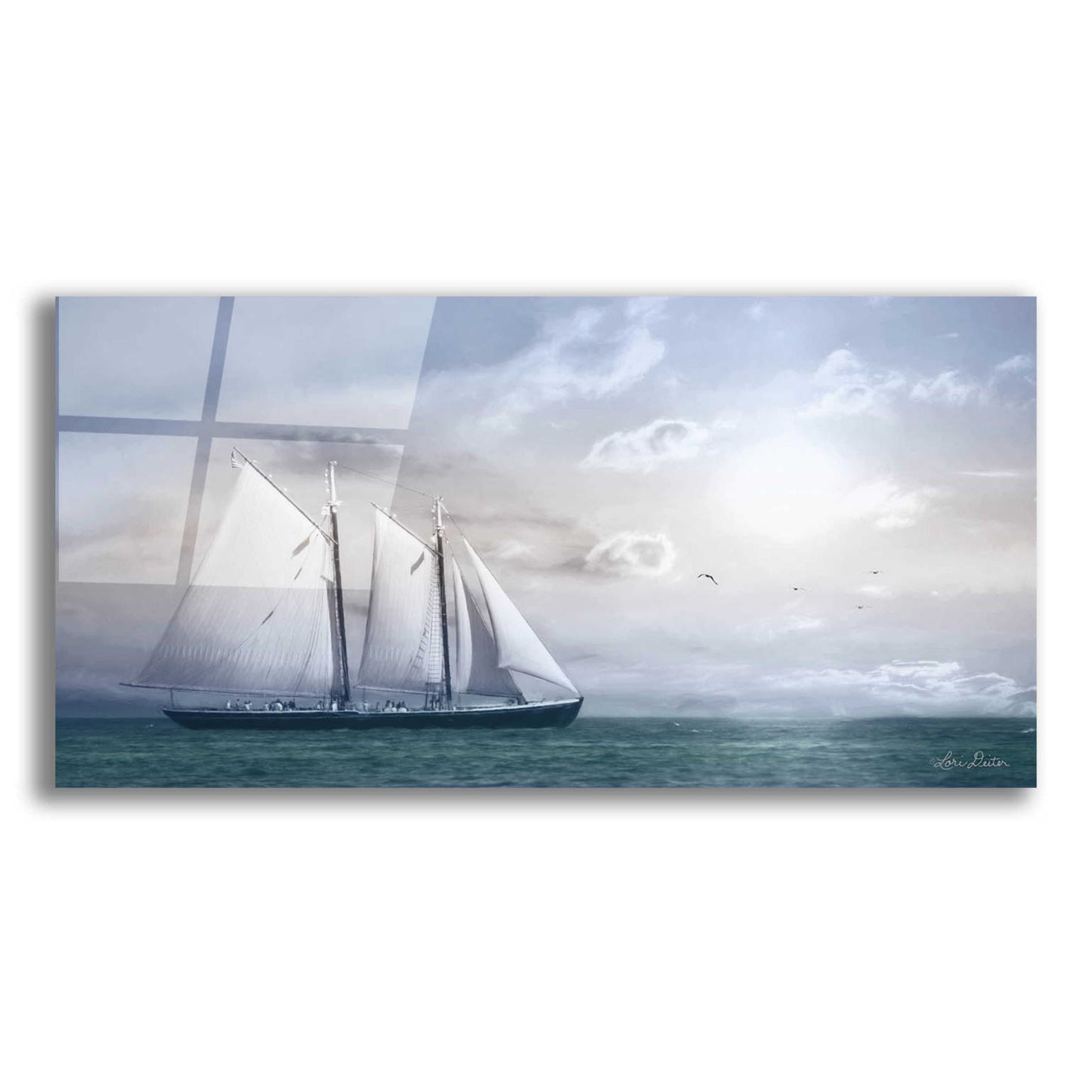 Epic Art 'Adventure on the Seas' by Lori Deiter Acrylic Glass Wall Art,2:1