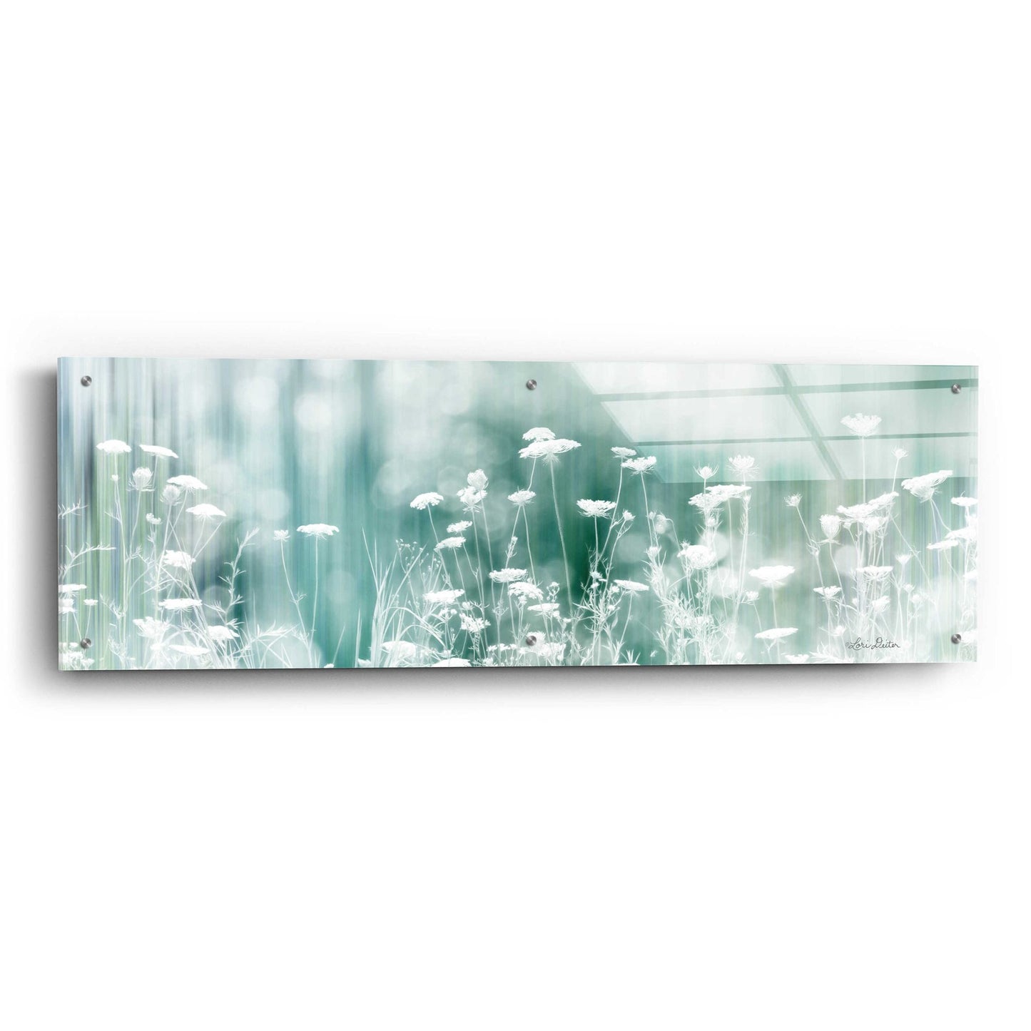 Epic Art 'Dreamy Meadow' by Lori Deiter Acrylic Glass Wall Art,48x16