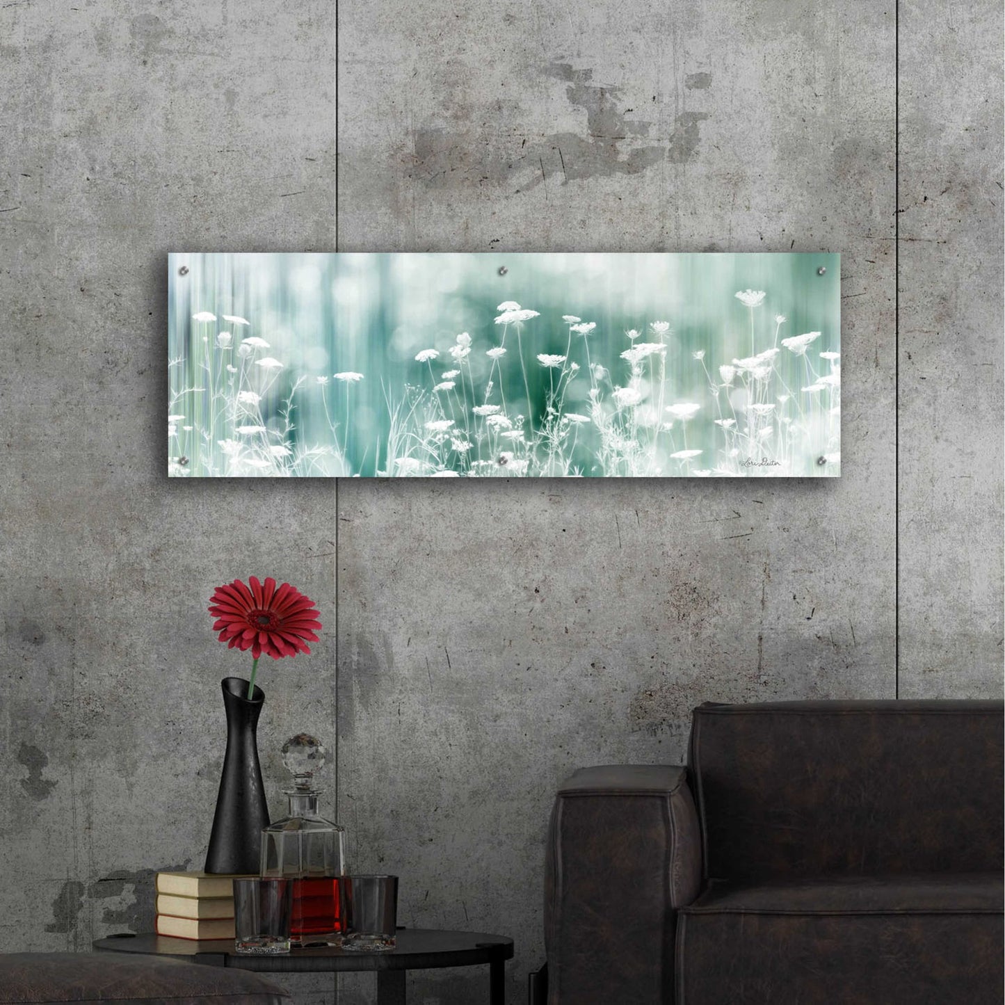 Epic Art 'Dreamy Meadow' by Lori Deiter Acrylic Glass Wall Art,48x16