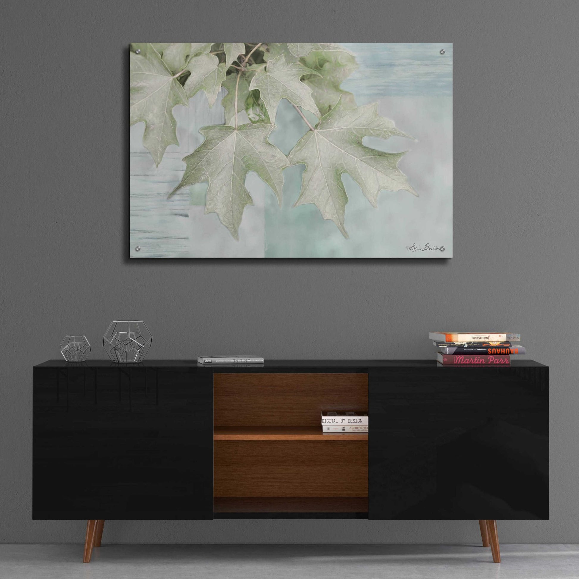 Epic Art 'The Maple Leaves' by Lori Deiter Acrylic Glass Wall Art,36x24