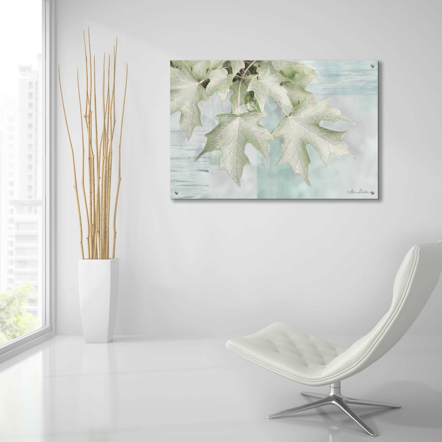 Epic Art 'The Maple Leaves' by Lori Deiter Acrylic Glass Wall Art,36x24